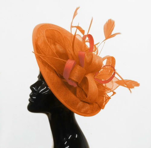 Big saucer sinamay - saucer, headband