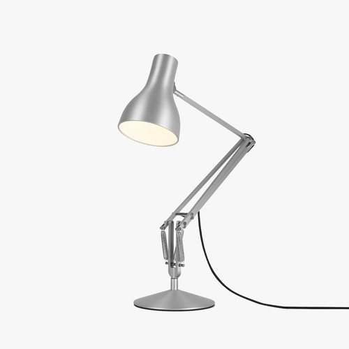 Desk lamp silver adjustable - silver,