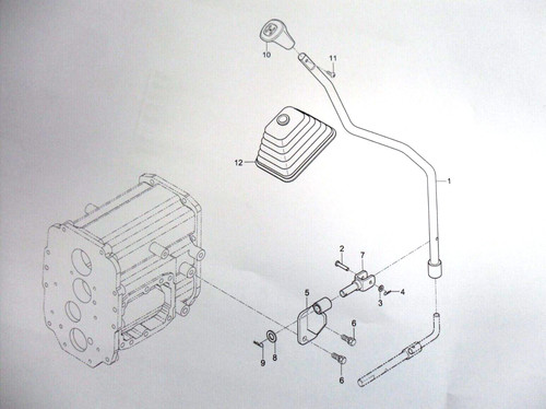 Main shift lever - and, grip