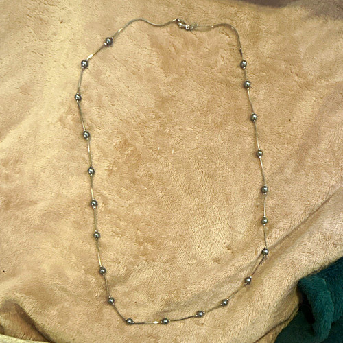 Silver tone snake - tone,
