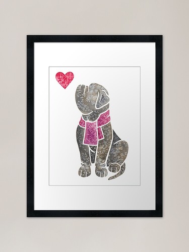 Watercolour neapolitan mastiff - neapolitan,