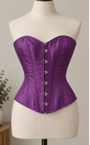 Purple adjustable lace-up