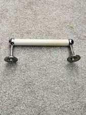 VINTAGE - METLEX GRAB BAR HANDLE WITH CHROME FIXINGS.