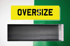 Oversized Number Plate Black Bubble Envelopes - Padded Bag Large Long