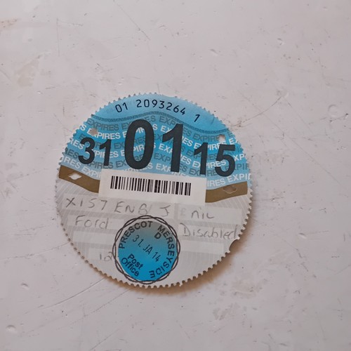 2015 jan old tax disc - tax, (ford