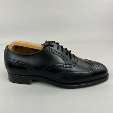 Wildsmith London Black Wingtip Brogues Vintage Dress Shoes UK6 E Made In England