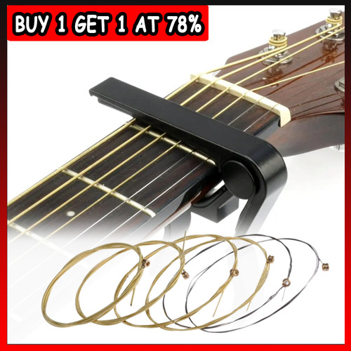 6pcs guitar strings gold - 6pcs,