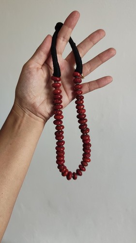 Vintage chunky tribal - tribal/boho, red