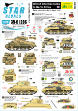 Star decals c1206 - star, sherman