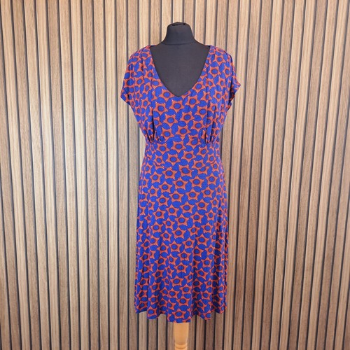 Pepperberry dress blue - dress, orange