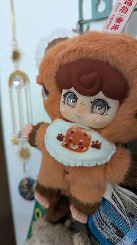 Angry red panda vinyl plush - red,