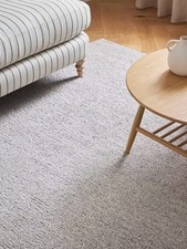 John Lewis Cloud Soft Merino Wool Hand Knotted Rug L140 x W80cm - Mid Grey A