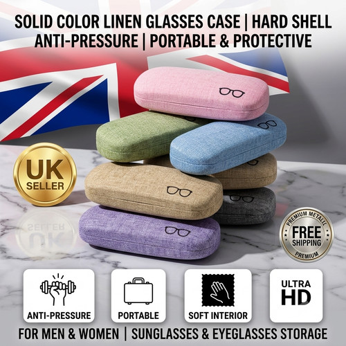 Linen hard shell glasses - hard,