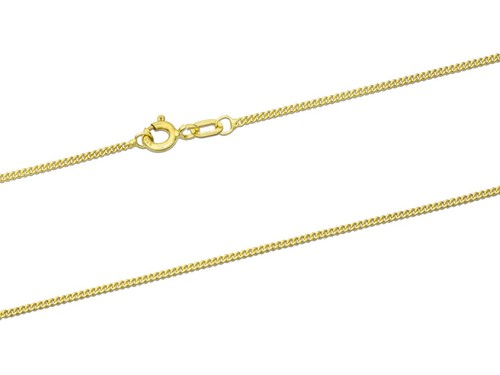 9ct yellow gold necklace chain - yellow,