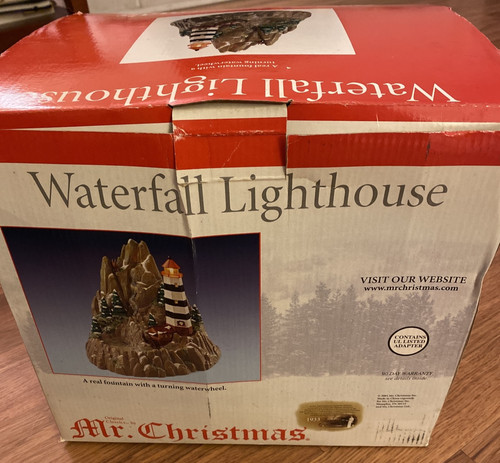 Vtg christmas waterfall - vtg, mr