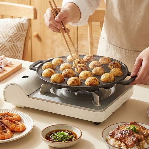 19hole cast iron takoyaki - 19hole,