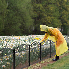 5PCS Wrought Iron Garden Fence Decorative Fencing Panel Garden Entry Path Fence