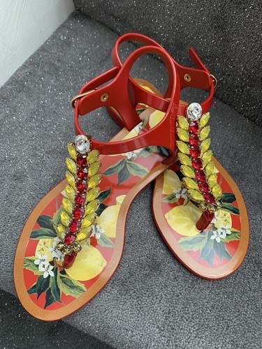 Dolce gabbana red sandals - dolce,