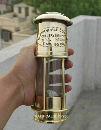 Nautical brass lamp - nautical,