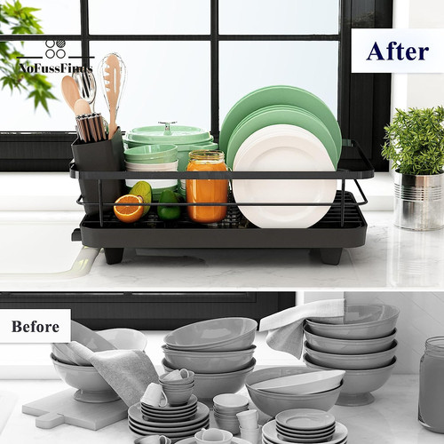 Dish drying rack space saving - drying, rack-