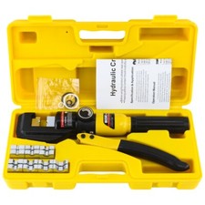 16 Ton 8 Dies Hydraulic Crimper Crimping Tool Wire Battery Cable Lug Terminal