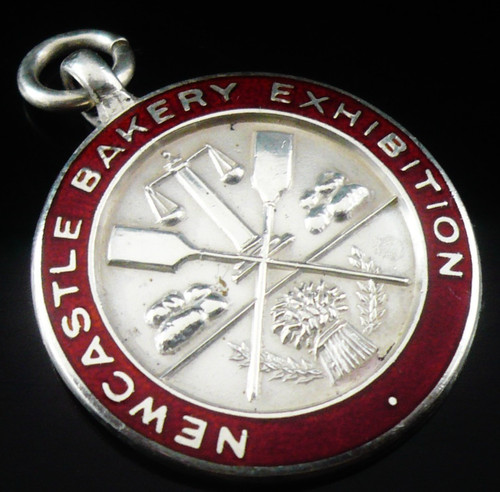 Sterling silver enamel pocket - sterling,