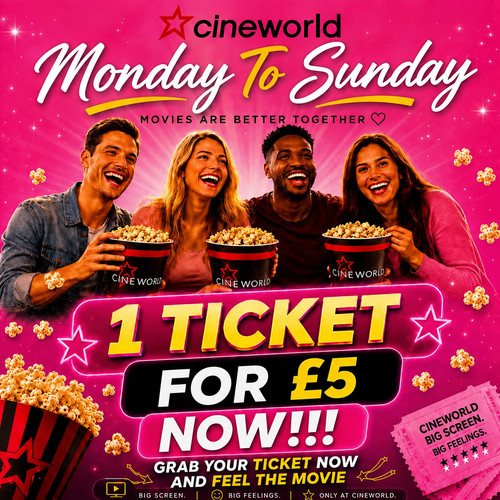 Cineworld cinema tickets - 1,