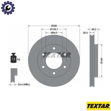 2x BRAKE DISC 92167103 FOR