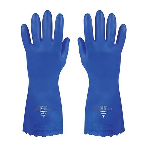 Blue pvc rubber - blue,