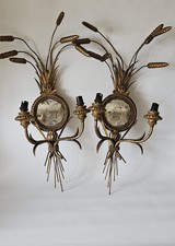 Pair Of  Wheat Sheaf  Mirrored
