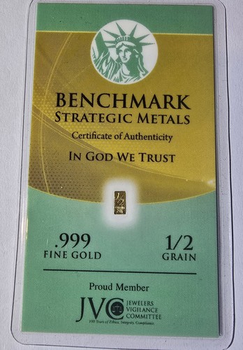 Grain fine gold 999 - 1/2, .999