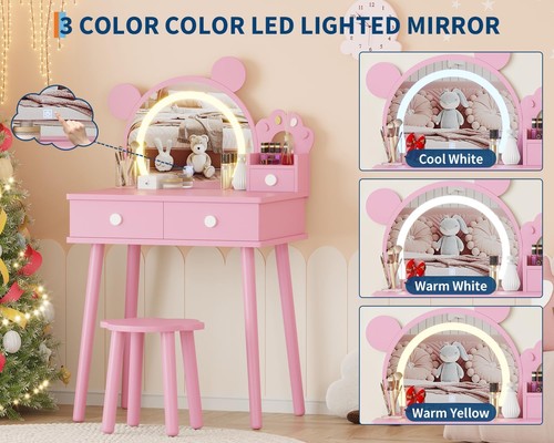 Kids vanity table stool - kids, &