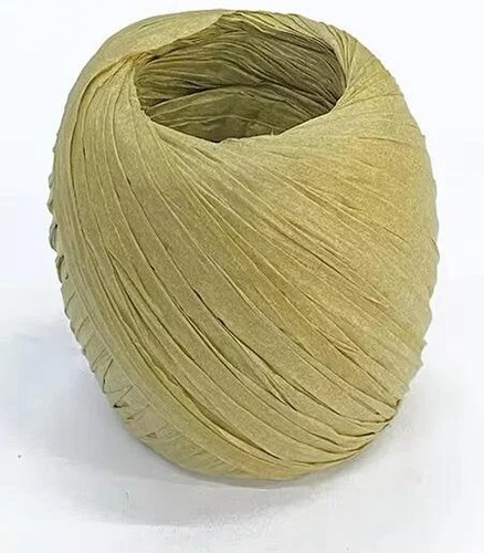 Paper raffia ribbon 66ft - paper, roll