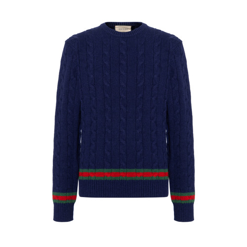 Gucci striped cable knit - striped, cable-knit