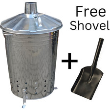 90l galvanized incinerator - 90l,