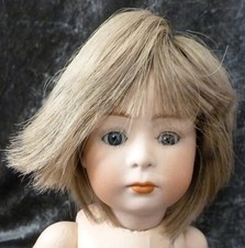 9"  / 23cm HUMAN HAIR WIG FOR ANTIQUE DOLL, VINTAGE DOLL, DOLL WIGS,