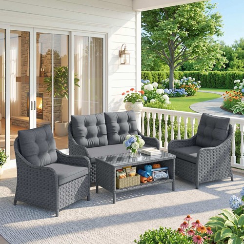 Piece rattan garden - 4,