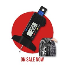 Digital Tyre Tread Depth Gauge Measuring Tool Car Van Trucks Motorcycle MOT