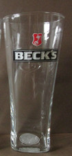 Becks pint lager glass - lager,
