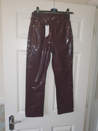 Topshop burgundy vinyl - topshop,