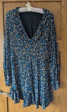 Zara Floral Maxi Dress Oriental, Size S, Beautiful