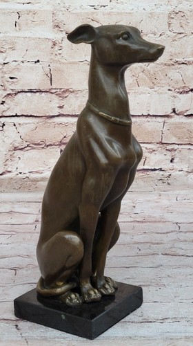 Greyhound whippet dog statue - whippet,