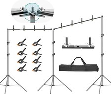 EMART 6x3m Pro Photo Studio Backdrop Stand Kit with Clamps & Bag