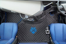 TRUCK ECO LEATHER FLOOR MATS SET- BLACK FIT VOLVO FH 5  2021+ [TWIN AIR SEATS]