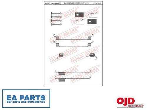 Accessory kit brake shoes for - shoes,