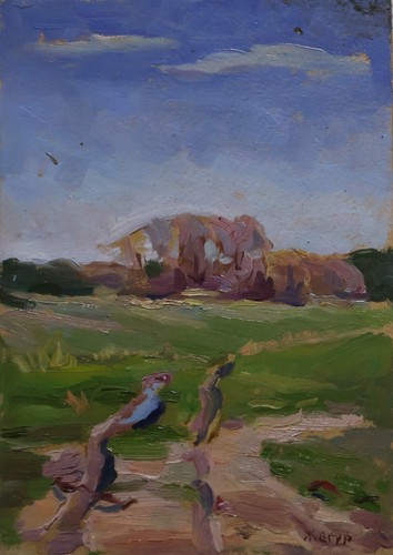 Original antique oil painting - original,