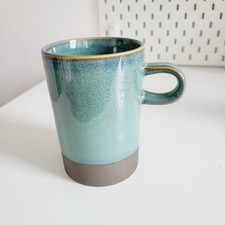 Fox & Ivy ARNO Green Stoneware Large Mug  Rare Immaculate Discontinued 