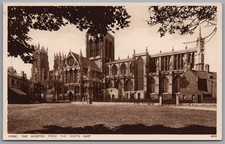 YORK - North Yorkshire The Minster from The South East Vintage Postcard Posted