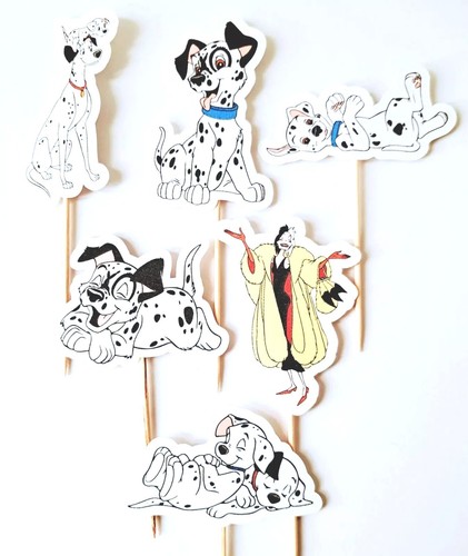 101 dalmatians cupcake - cupcake, toppers