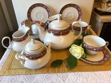 Waterside Fine China Burgundy